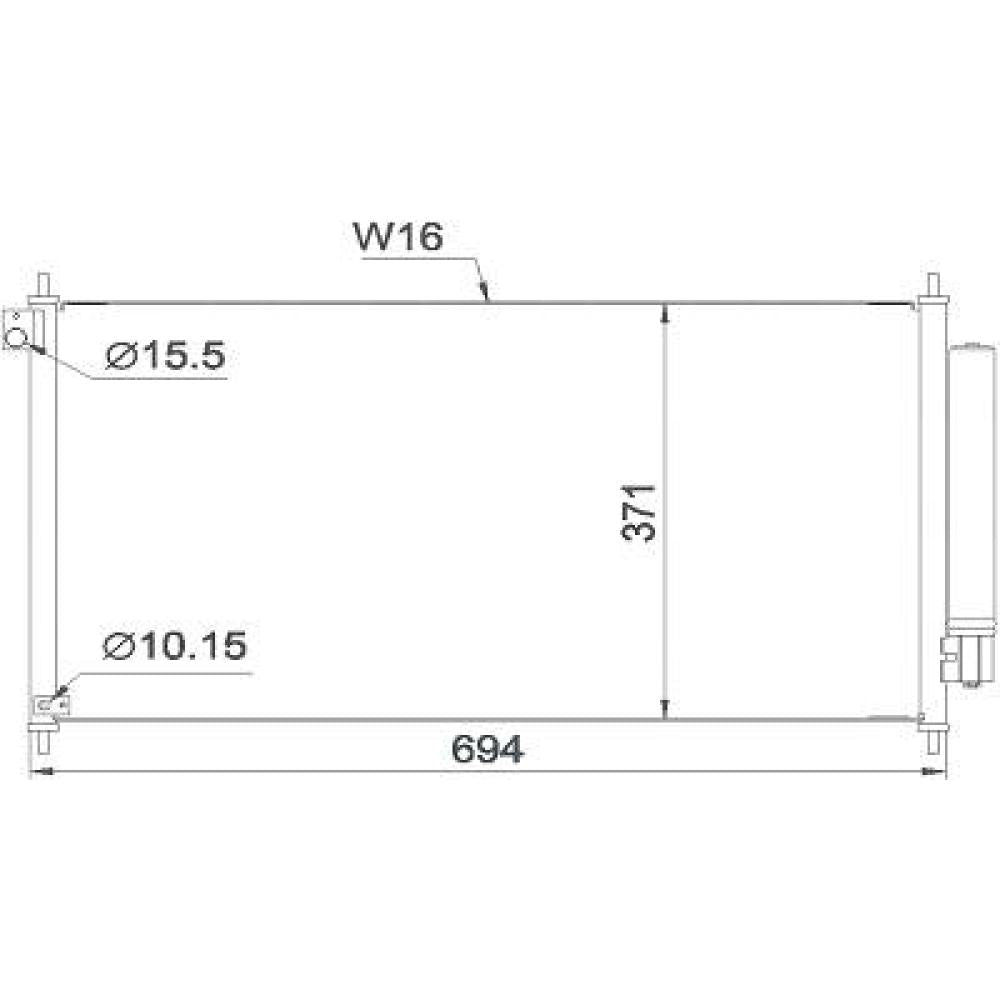 80110TR0A01 KONDENSATOR  HONDA HONDA CIVIC VIII 01/2012 DCC1667