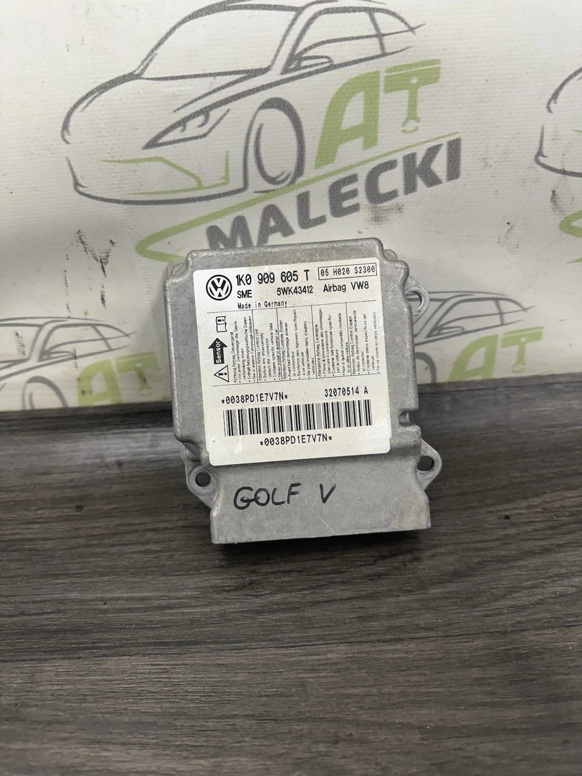 1K0909605T Airbag Steuergerät VW Golf V Modelle 1K0 909 605 T