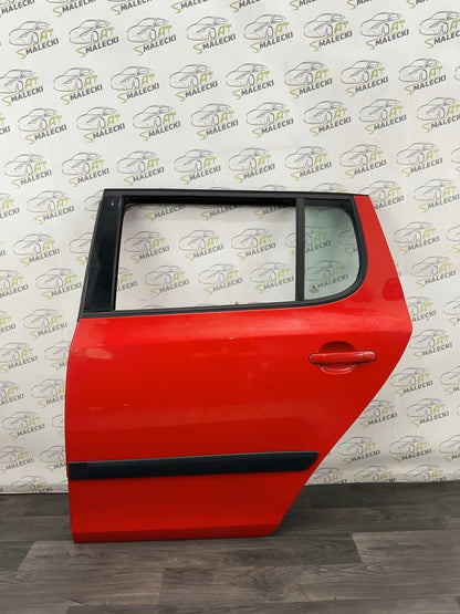 Door Rear Left Skoda Fabia 5J II Models Color 8151 Red