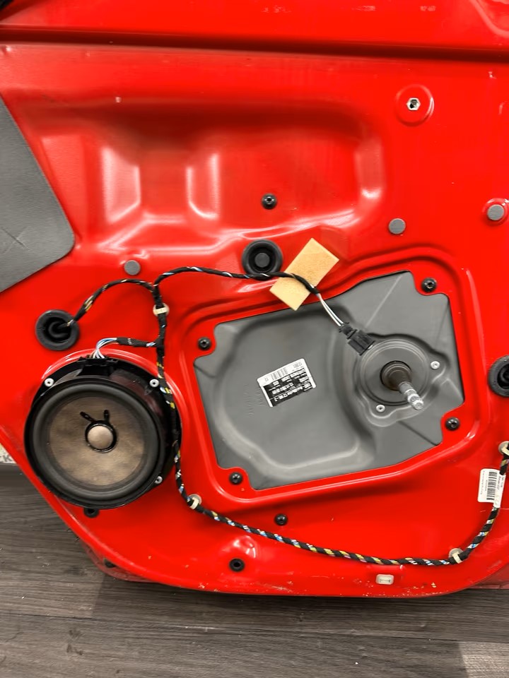 Door Rear Left Skoda Fabia 5J II Models Color 8151 Red